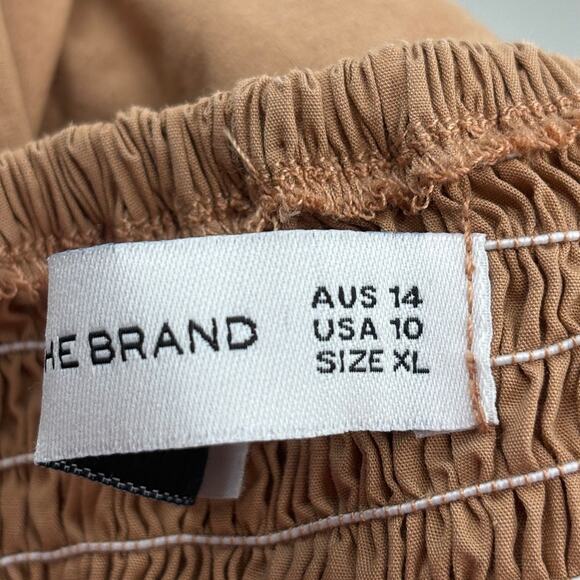 Faithfull The Brand Plain Hazelnut Bloom Midi Dress - Picture 12 of 14